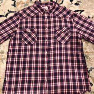 Men’s Long Sleeve Button Up Shirt Sz XL
